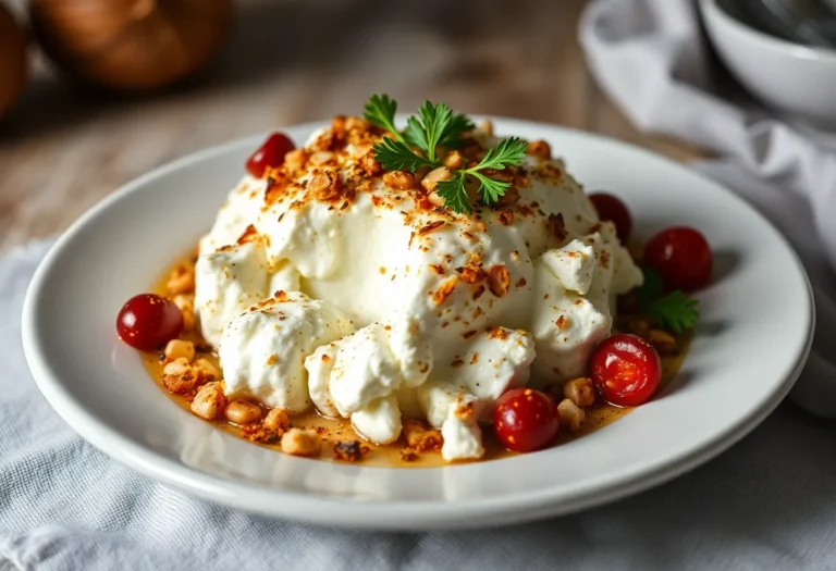 a white Cottage Cheese on a plate