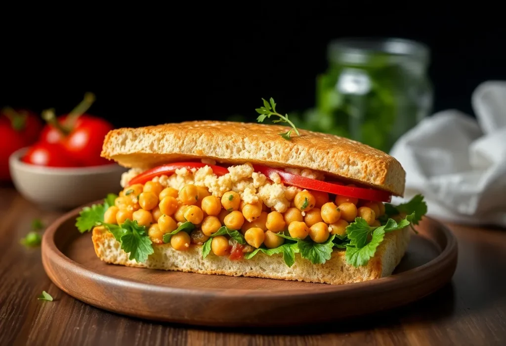 Chickpea Tuna Sandwich